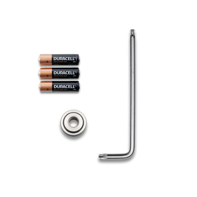 סוללות, מפתח טורקס, אום לסגירת התושבת 