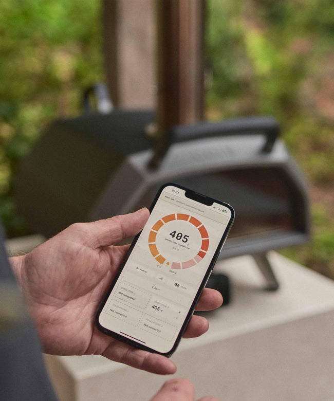 בשלו חכם יותר עם האב הטמפרטורה הדיגיטלי ™Ooni Connect